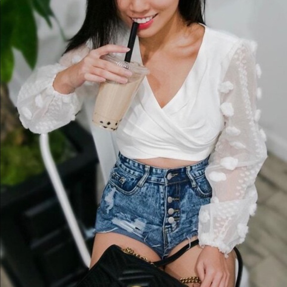 Distressed Denim Shorts - Picture 6 of 8